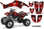 Preview: Northstar Background = Red, Design color = Red for Honda TRX 400EX 1999-2007