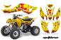 Preview: Meltdown Background = Yellow, Design color = Red for Honda TRX 400EX 2008-2016