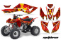 Preview: Meltdown Background = Red, Design color = Yellow for Honda TRX 400EX 2008-2016