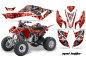 Preview: Mad Hatter Background = Red, Design color = Silver for Honda TRX 400EX 2008-2016
