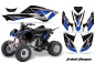 Preview: Tribal Flame Background = Black, Design color = Blue for Honda TRX 400EX 2008-2016