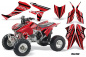 Preview: In Line Background = Black, Design color = Red for Honda TRX 450R 2004-2016