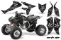 Preview: Northstar Hintergrund = Schwarz, Designfarbe = Weiß für Honda TRX 450R 2004-2016