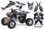 Preview: Mad Hatter Background = Blue, Design color = Silver for Honda TRX 450R 2004-2016