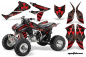 Preview: Meltdown Background = Black, Design color = Red for Honda TRX 450R 2004-2016