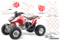 Preview: SilverStar- Reloaded Background = White, Design color = Red for Honda TRX 450R 2004-2016