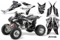Preview: Toxicity Background = Black, Design color = White for Honda TRX 450R 2004-2016
