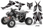 Preview: Tribe Background = Black, Design color = Silver for Honda TRX 450R 2004-2016