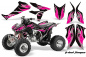 Preview: Tribal Flame Background = Black, Design color = Pink for Honda TRX 450R 2004-2016