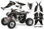 Preview: Mad Hatter Background = White, Design color = Black for Honda TRX 450R 2004-2016