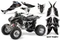 Preview: Mad Hatter Hintergrund = Weiß, Designfarbe = Schwarz für Honda TRX 450R 2004-2016