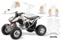 Preview: Mandy Background = White, Design color = White for Honda TRX 450R 2004-2016