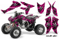 Preview: Northstar Background = Pink, Design color = White for Honda TRX 450R 2004-2016