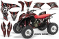 Preview: Widow Maker Background = Black, Design color = Red for Honda TRX 700xx 2008-2015