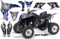 Preview: Mad Hatter Background = Blue, Design color = Silver for Honda TRX 700xx 2008-2015