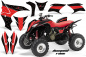 Preview: Diamond Race Background = Black, Design color = Red for Honda TRX 700xx 2008-2015
