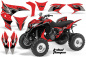 Preview: Tribal Flame Background = Red, Design color = Black for Honda TRX 700xx 2008-2015