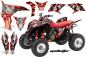 Preview: Mad Hatter Background = Red, Design color = Silver for Honda TRX 700xx 2008-2015