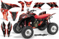 Preview: Mad Hatter Background = Red, Design color = Black for Honda TRX 700xx 2008-2015