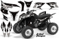 Preview: Tribal Flame Background = Black, Design color = White for Honda TRX 700xx 2008-2015