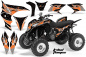 Preview: Tribal Flame Background = Black, Design color = Orange for Honda TRX 700xx 2008-2015
