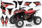 Preview: Tribal Flame Background = Black, Design color = Red for Honda TRX 700xx 2008-2015