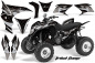 Preview: Tribal Flame Background = Black, Design color = Silver for Honda TRX 700xx 2008-2015