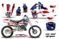 Preview: Sin and Stripes mit Nummernfelder für Honda CR500 1989-2001