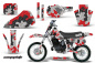 Preview: Camoplate Rot mit Nummernfeldern für Honda CR60 1984-1985