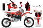 Preview: Carbon-X Rot mit Nummernfeldern für Honda CR80 1996-2002