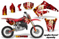 Preview: Motorhead Mandy Rot mit Nummernfeldern für Honda CR85 2003-2007
