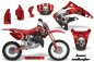 Preview: Bone Collector Rot mit Nummernfeldern für Honda CR85 2003-2007