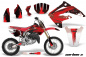 Preview: Carbon-X Rot mit Nummernfeldern für Honda CR85 2003-2007