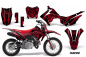 Preview: Havoc Rot mit Nummernfeldern für Honda CRF110 F 2013-2018