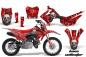 Preview: Bone Collector Rot mit Nummernfeldern für Honda CRF110 F 2013-2018