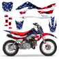 Preview: Stars and Stripes with number plates for Honda CRF110 F 2019-2021