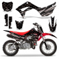 Preview: Subdued V2 with number plates for Honda CRF110 F 2019-2021