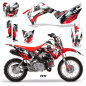 Preview: Yeti Red with number plates for Honda CRF110 F 2019-2021