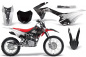 Preview: Carbon-X Schwarz mit Nummernfeldern für Honda CRF125 F 2014-2018