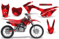 Preview: Special Forces Rot mit Nummernfeldern für Honda CRF125 F 2014-2018