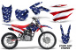 Preview: Stars and Stripes mit Nummernfelder für Honda CRF125 F 2014-2018