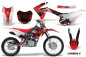 Preview: Carbon-X Rot mit Nummernfeldern für Honda CRF125 F 2014-2018