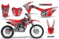 Preview: Deaden Rot mit Nummernfeldern für Honda CRF125 F 2014-2018