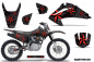 Preview: Northstar Background = Black, Design color = Red with number plates for Honda CRF150F-CRF230F 2003-2007