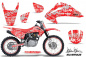 Preview: SilverStar- Silverhaze Background = Red, Design color = White with number plates for Honda CRF150F-CRF230F 2003-2007
