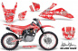Preview: SilverStar- Silverhaze Background = Red, Design color = White with number plates for Honda CRF150F-CRF230F 2008-2014