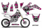 Preview: Brittany Background = White, Design color = Pink without number plates for Honda CRF150R 2007-2016