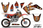 Preview: Ed-Hardy - Pirates Red with number plates for Honda CRF150R 2007-2016
