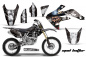 Preview: Mad Hatter Background = Black, Design color = White with number plates for Honda CRF150R 2007-2016