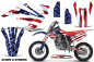 Preview: Stars and Stripes with number plates for Honda CRF150R 2017-2021